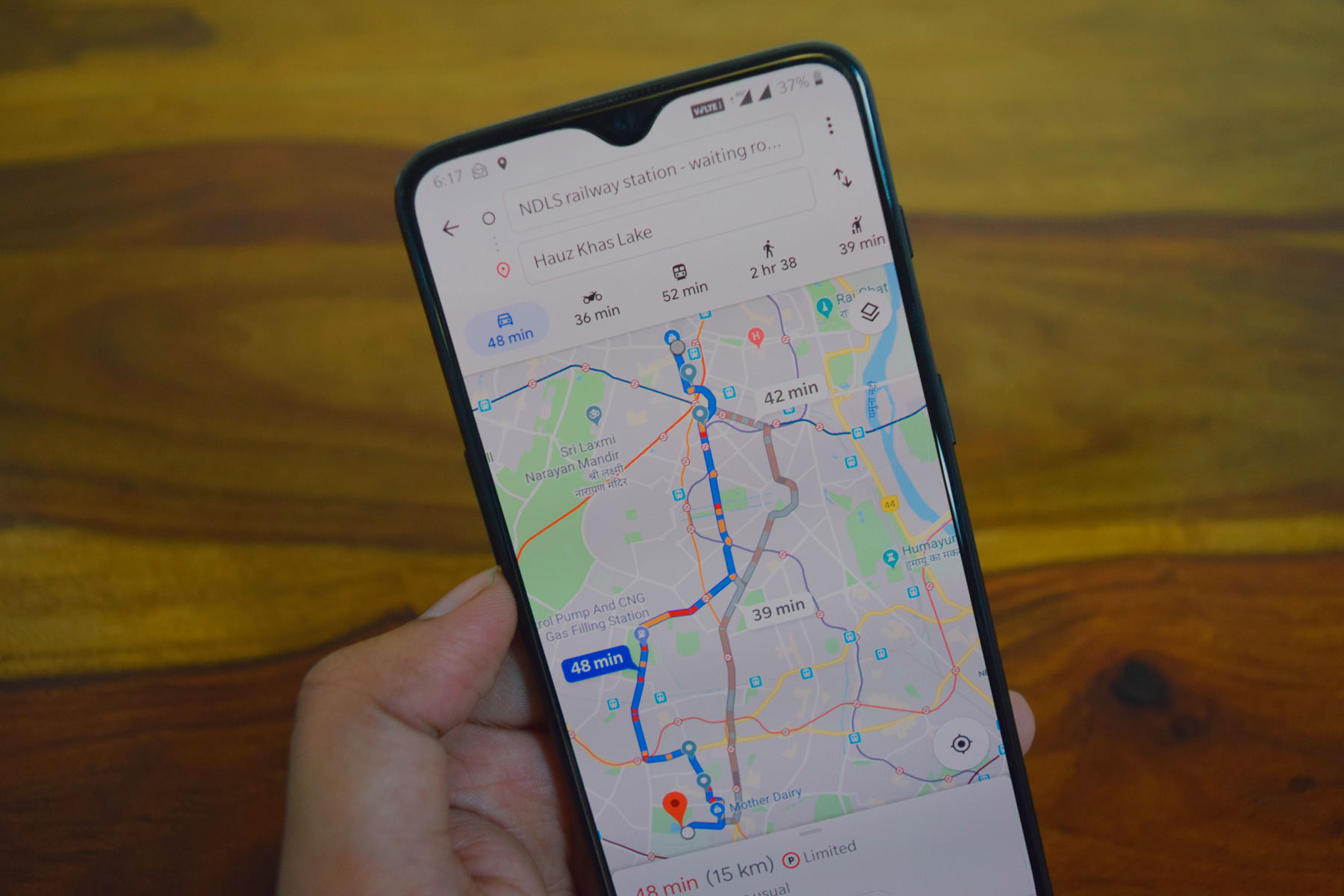 Google Maps como asistente en carretera